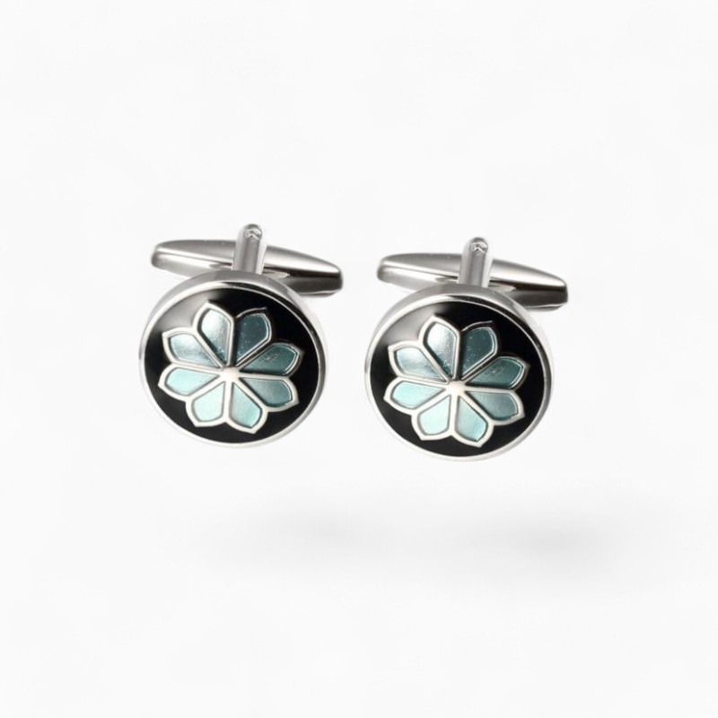 Boutons de manchette Fleur | La Montre à Gousset