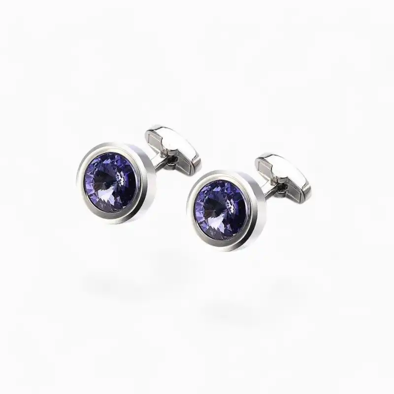 Boutons de manchette Luxury Mauve | La Montre à Gousset