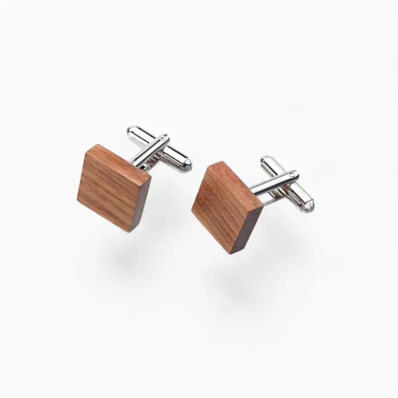 Boutons de manchette Bois Carré | La Montre à Gousset