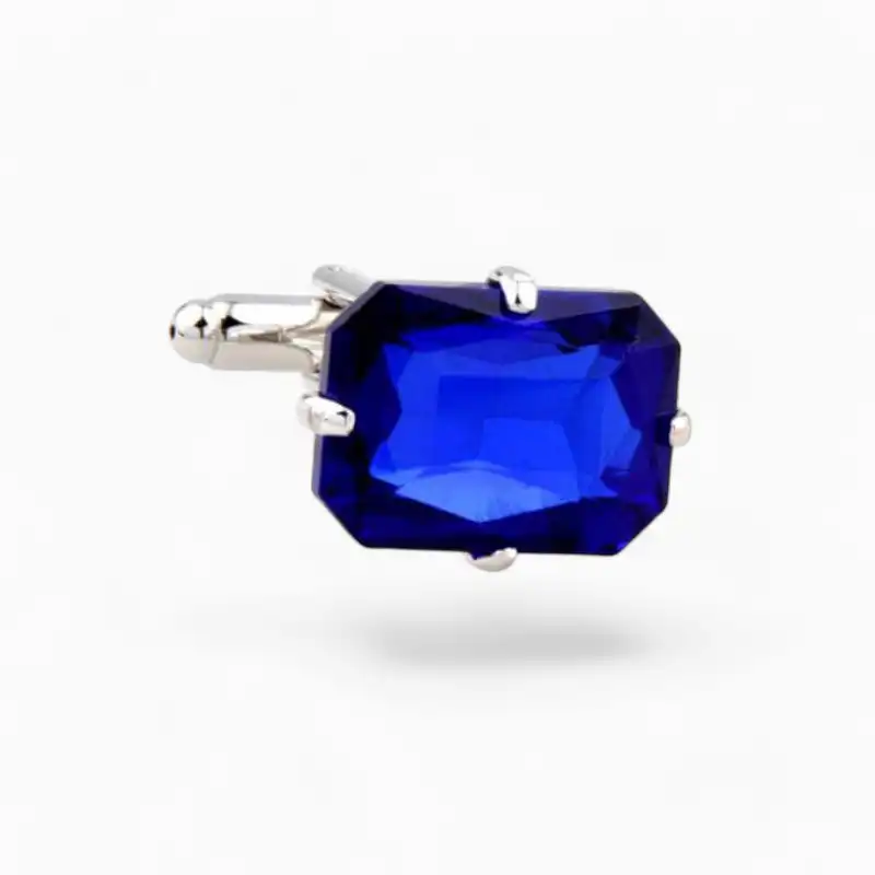 Boutons manchette Cristal Bleu | La Montre à Gousset