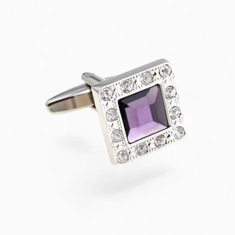 Boutons manchette Luxueux Mauve | La Montre à Gousset