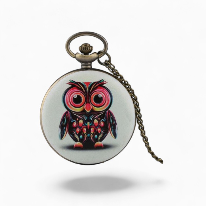 Montre à Gousset Adorable Hibou | La Montre à Gousset