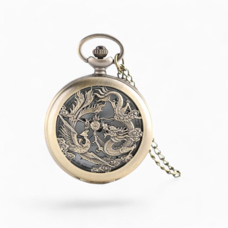 Montre à gousset Dragon & Fenghuang