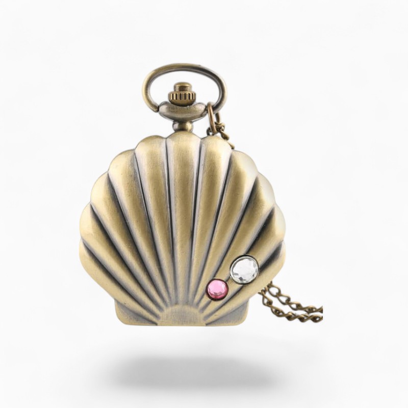 Montre à Gousset Femme Coquillage | La Montre à Gousset
