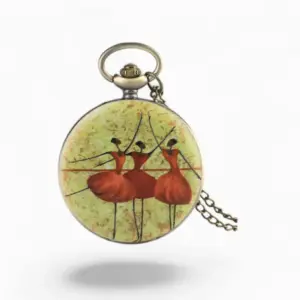 Montre à Gousset Femme Danseuse Ballerine | La Montre à Gousset