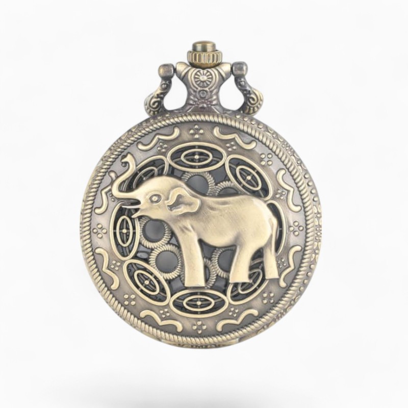 Montre à Gousset Femme Elephant | La Montre à Gousset