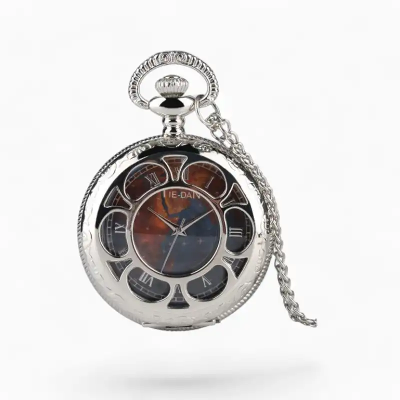 Montre à Gousset Univers Terre Rouge | La Montre à Gousset