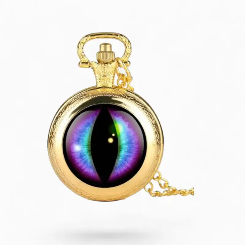 Montre à Gousset Homme Œil de Dragon Or | La Montre à Gousset