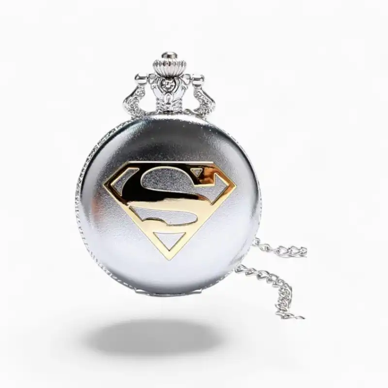 Montre à Gousset Homme Superman Argent | La Montre à Gousset