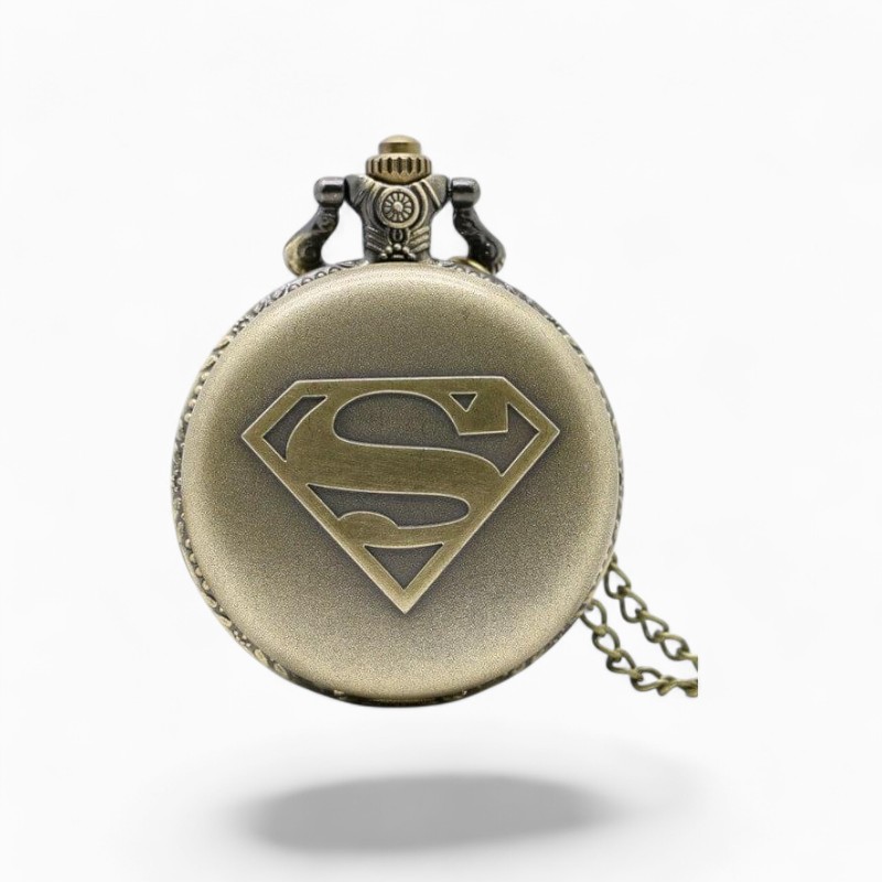Montre à Gousset Homme Superman Bronze | La Montre à Gousset