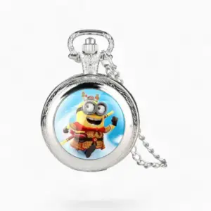 Montre à Gousset Minions Argent | La Montre à Gousset