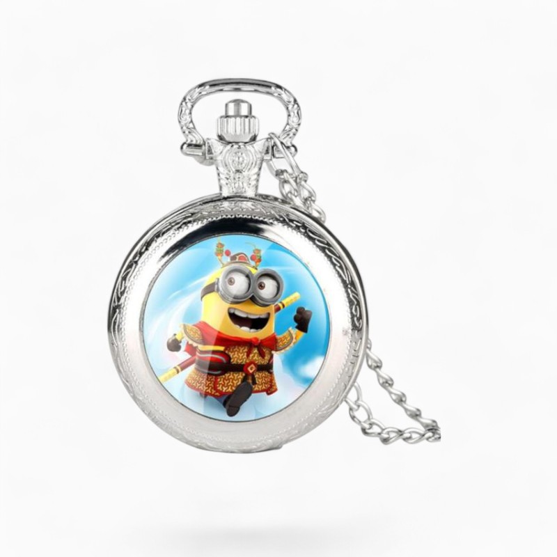 Montre à Gousset Minions Argent | La Montre à Gousset