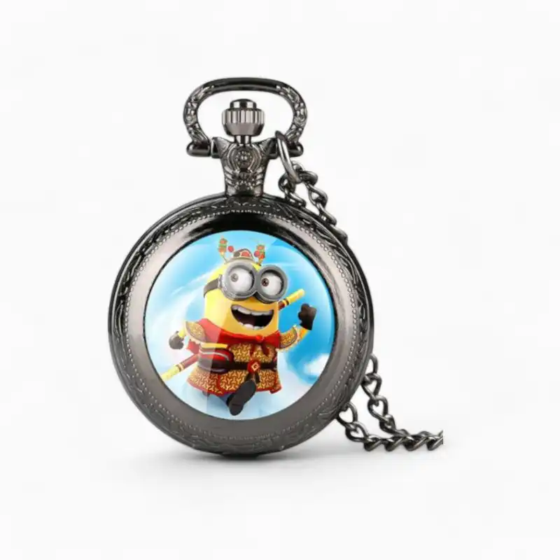 Montre à Gousset Minions Noir | La Montre à Gousset