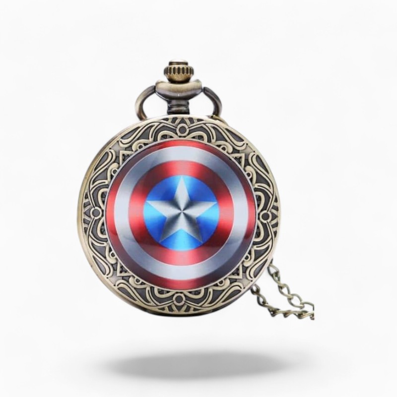 Montre à Gousset Captain America | La Montre à Gousset