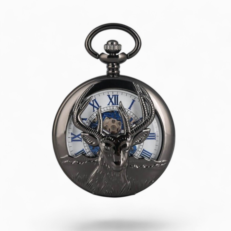 Montre à gousset Cerf Élaphe