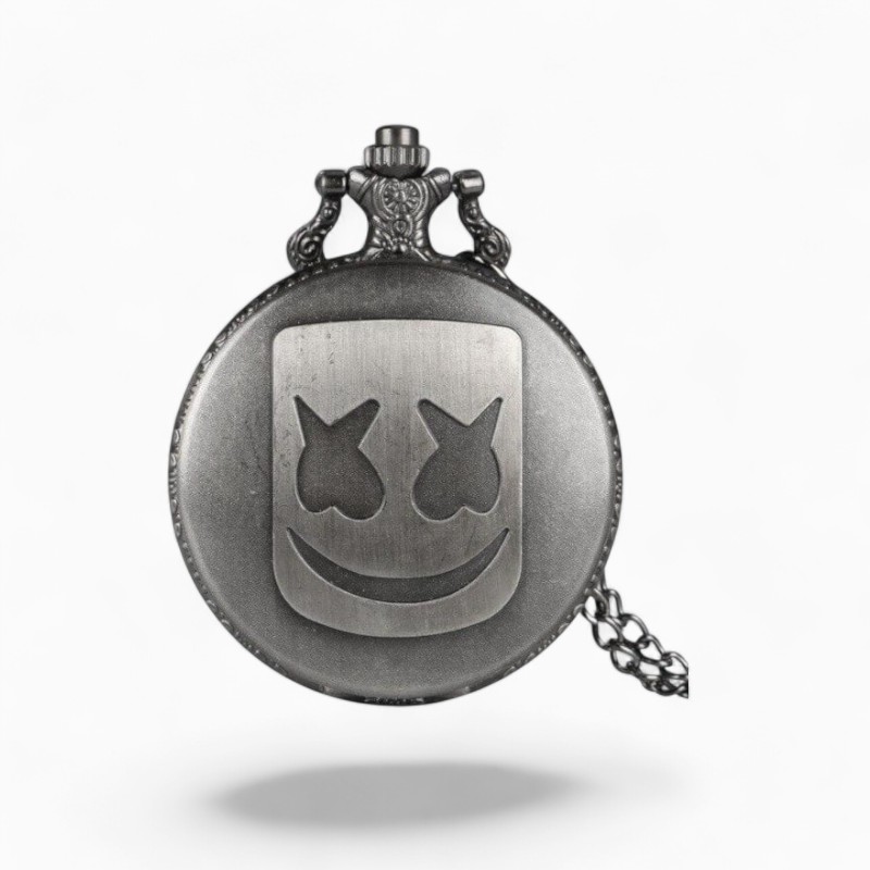 Montre à Gousset Masque de Clown Argent | La Montre à Gousset