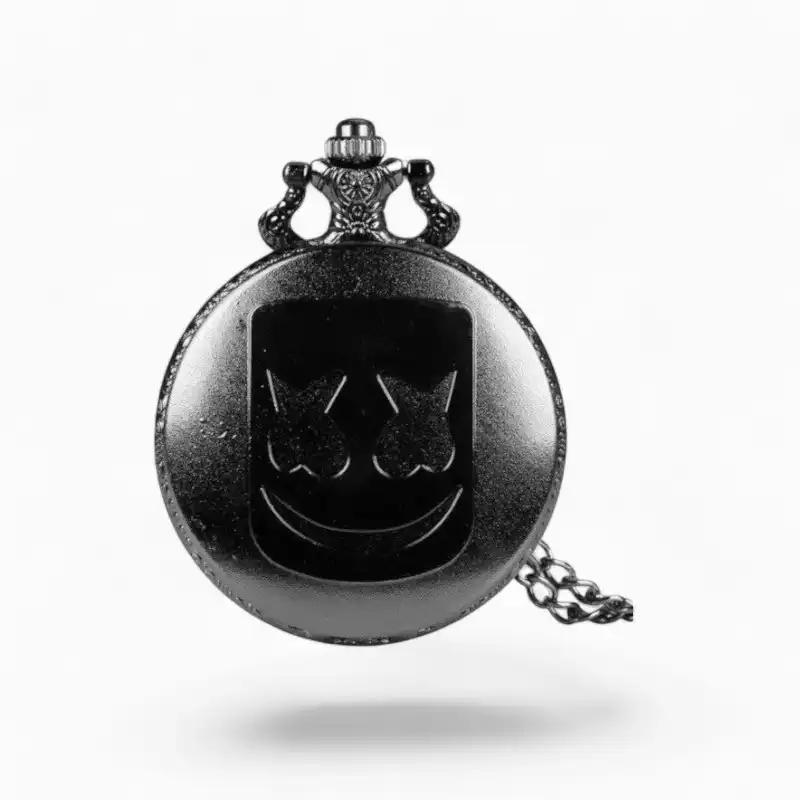Montre à Gousset Masque de Clown Noir | La Montre à Gousset