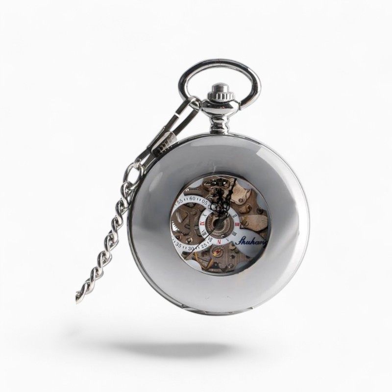 Montre à Gousset Mécanique Légendaire Argentée | La Montre à Gousset