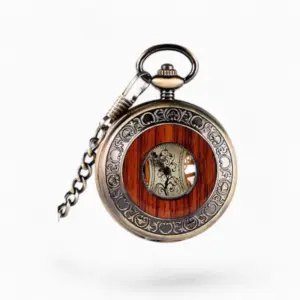 Montre à Gousset Mécanique Bois de luxe | La Montre à Gousset