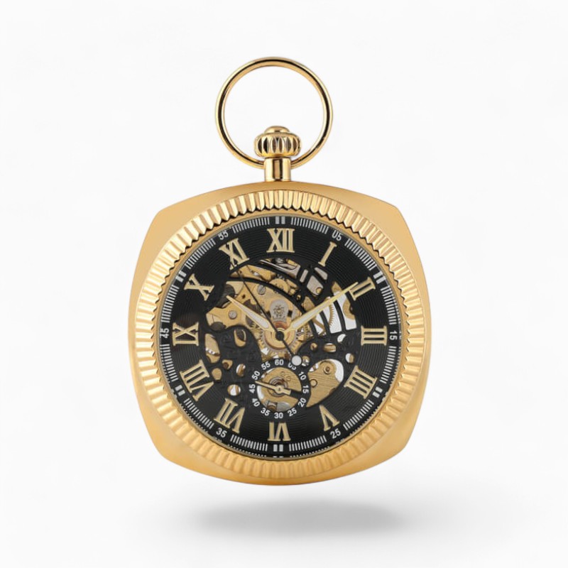 Montre à Gousset Mécanique Carré de luxe | La Montre à Gousset