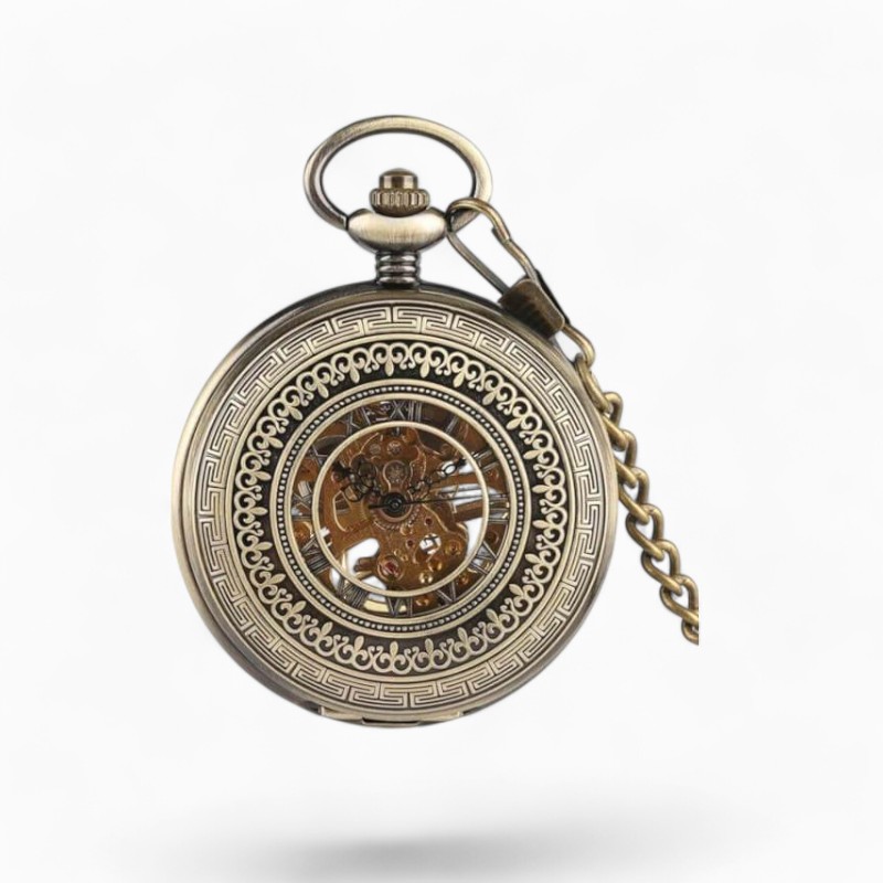 Montre à Gousset Mécanique Fleur de Lys | La Montre à Gousset