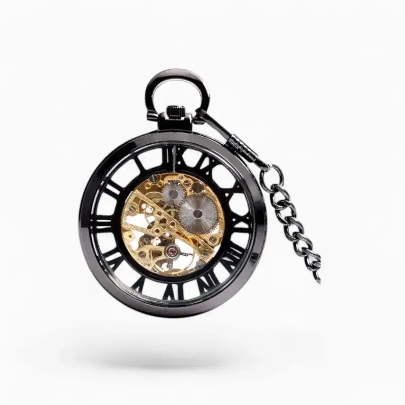Montre à Gousset Skeleton Transparente Arrière | La Montre à Gousset