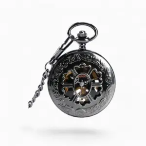 Montre à Gousset Mécanique Trèfle Noir | La Montre à Gousset