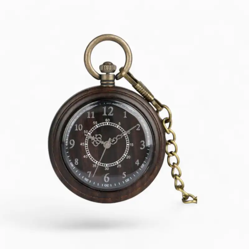 Montre à gousset Retro Bois Foncé