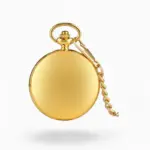 Montre à gousset dorée de luxe au design épuré avec chaîne en maillons assortie, inspirée par Sailor Moon Crystal.