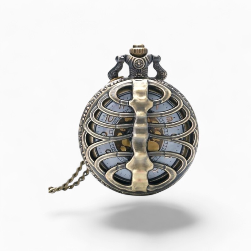 Montre à Gousset Steampunk Colonne Vertebrale | La Montre à Gousset