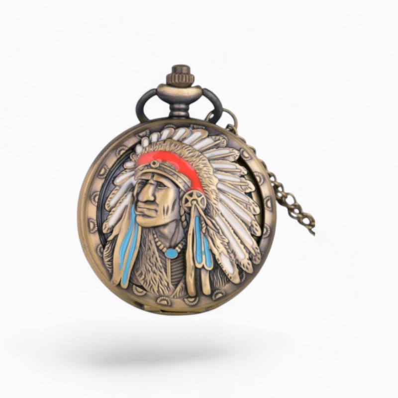 Montre à Gousset Vintage Chef Indien | La Montre à Gousset