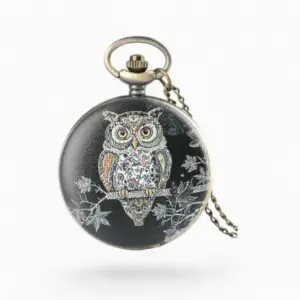 Montre à Gousset Vintage Hibou | La Montre à Gousset