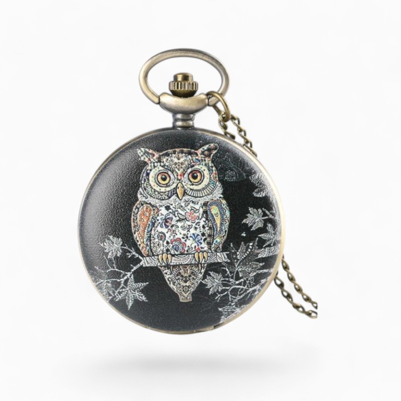 Montre à Gousset Vintage Hibou | La Montre à Gousset