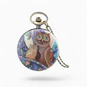 Montre à Gousset Vintage Hiboux en Rêve | La Montre à Gousset