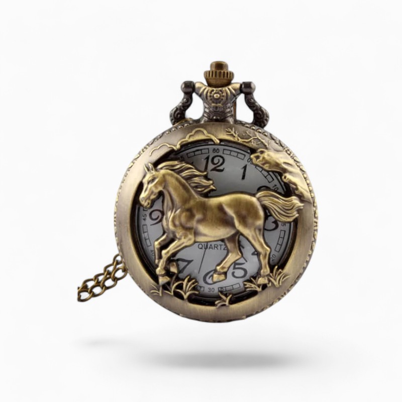 Montre à Gousset Vintage Cheval | La Montre à Gousset
