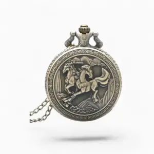 Montre à Gousset Vintage Chevaux | La Montre à Gousset