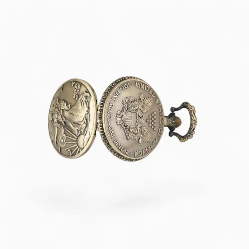 Montre Gousset In God We Trust coté | La Montre à Gousset