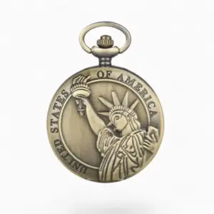Montre à Gousset Vintage Statue de la Liberté | La Montre à Gousset