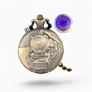 Montre à Gousset Vintage Train Led | La Montre à Gousset