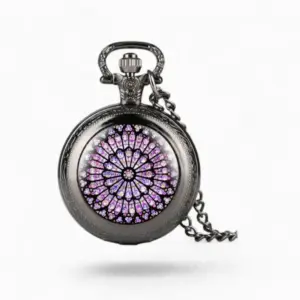 Montre à Gousset Vintage Vitrail | La Montre à Gousset