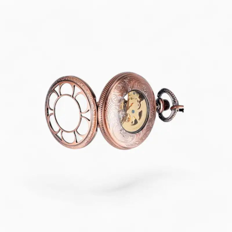 Montre de poche Jolie Fleur Bronze | La Montre à Gousset