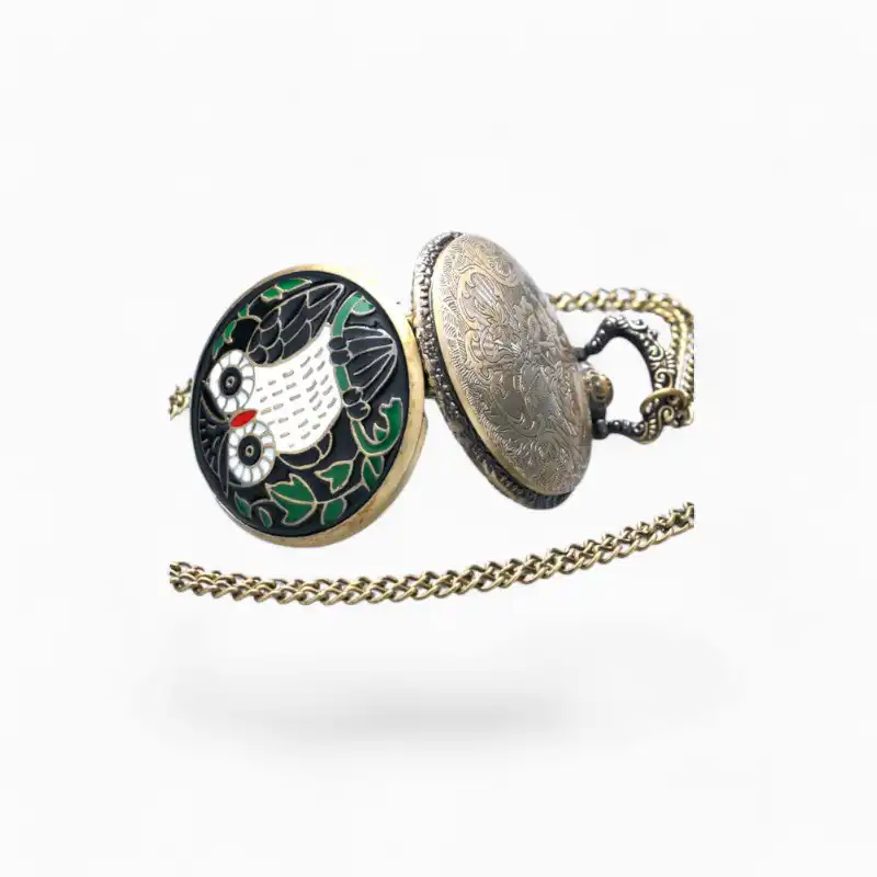 Montre de poche Femme Hibou Ravissant | La Montre à Gousset
