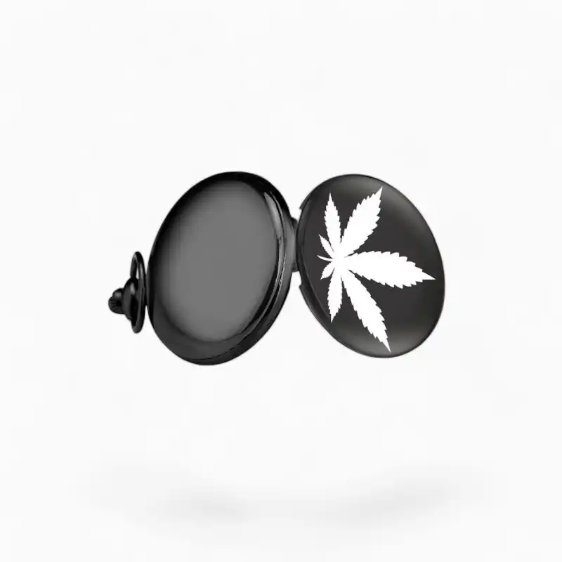 Montre de poche Feuille de Cannabis