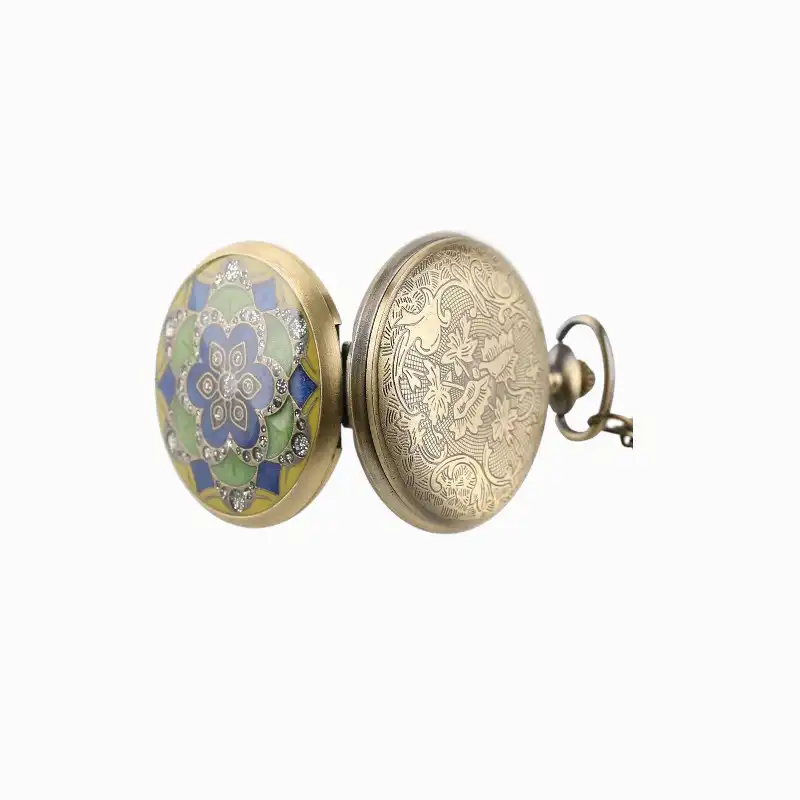 Montre de poche Lotus Vert | La Montre à Gousset