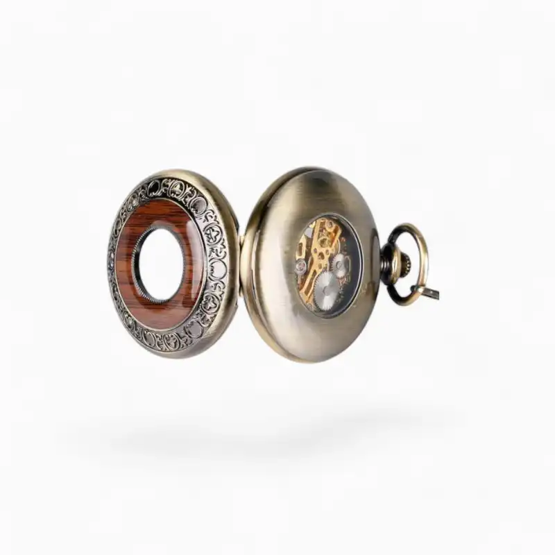 Montre de poche Mécanique Bois de luxe | La Montre à Gousset