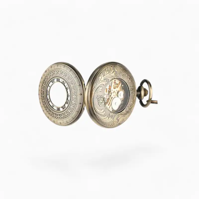 Montre de poche Mécanique Fleur de Lys | La Montre à Gousset