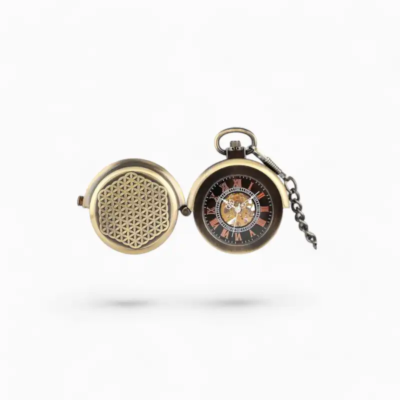 Montre de poche Mécanique Fleur de vie | La Montre à Gousset