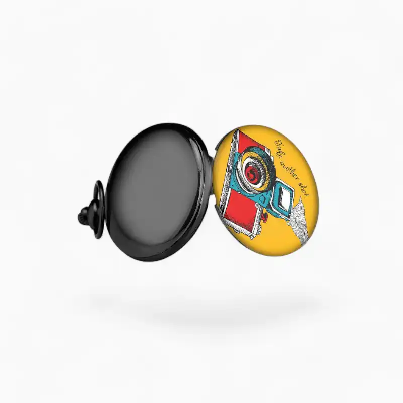 Montre de poche Appareil photo Jaune