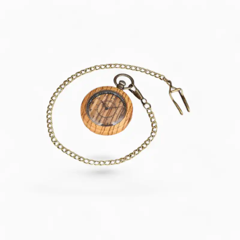Montre de poche Retro Bois Clair