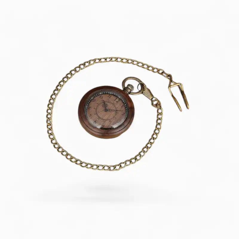 Montre de poche Retro Bois